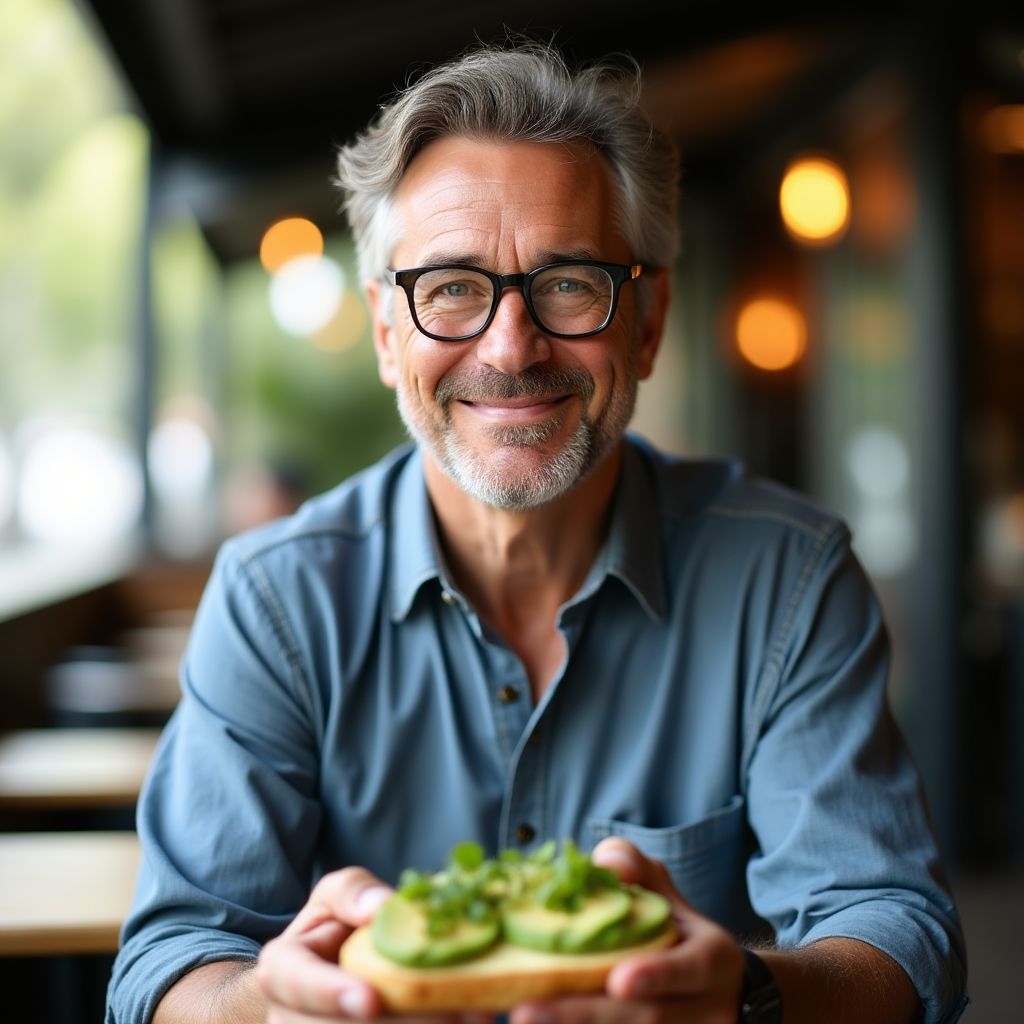 James, a local Sydney resident with avocado toast